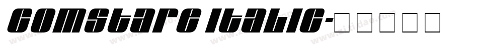 Comstare Italic字体转换